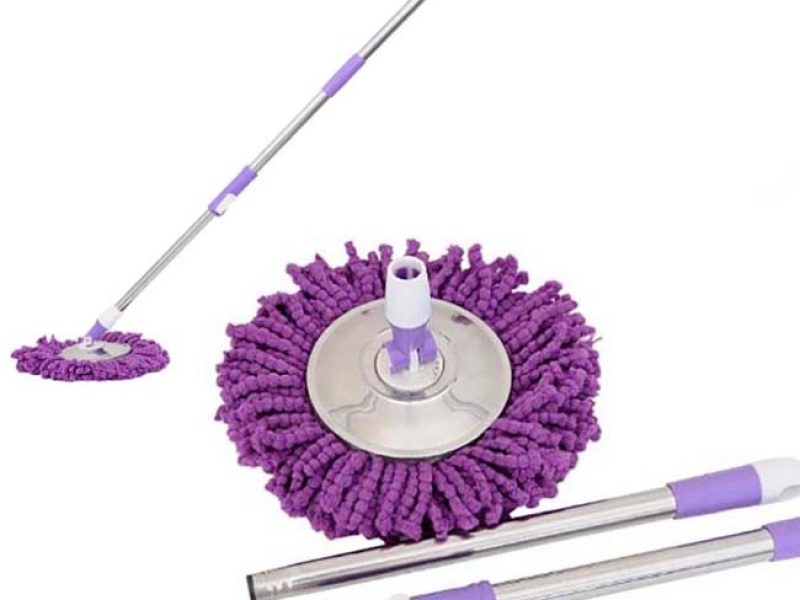 CÂY LAU NHÀ MÂM INOX XOAY 360