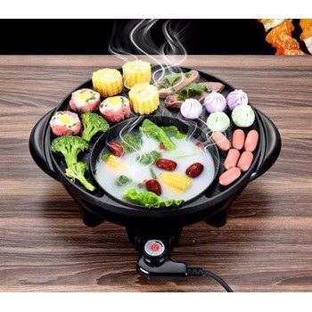 BẾP LẪU NƯỚNG ĐIỆN 2IN1 TRÒN - 34CM