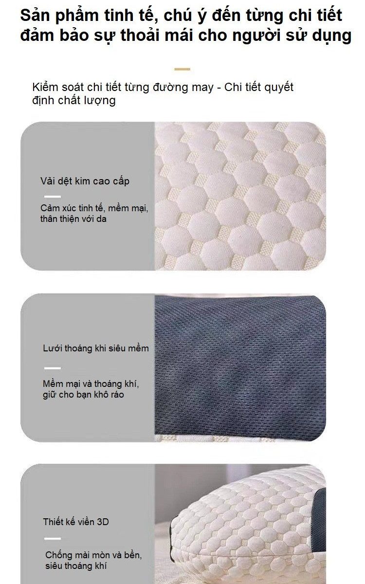 GỐI SPA DỆT KIM 3D CAO CẤP