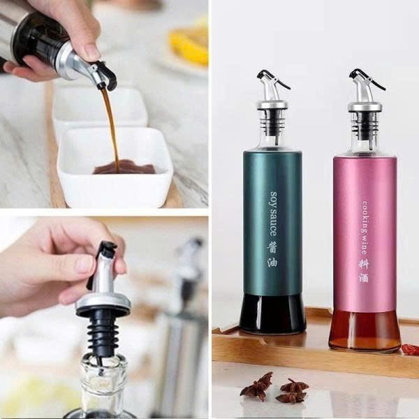 CHAI ĐỰNG DẦU THUỶ TINH BỌC THÉP