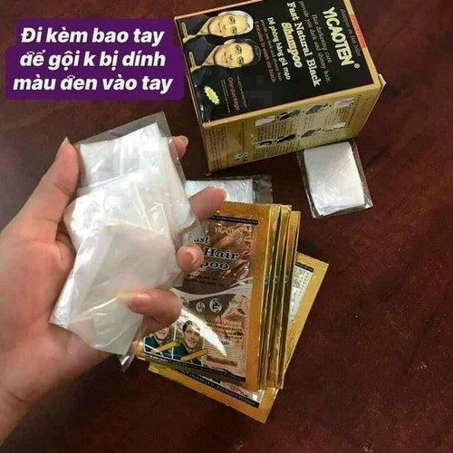 DẦU GỘI ĐEN TÓC CAOTEN (10 GÓI)