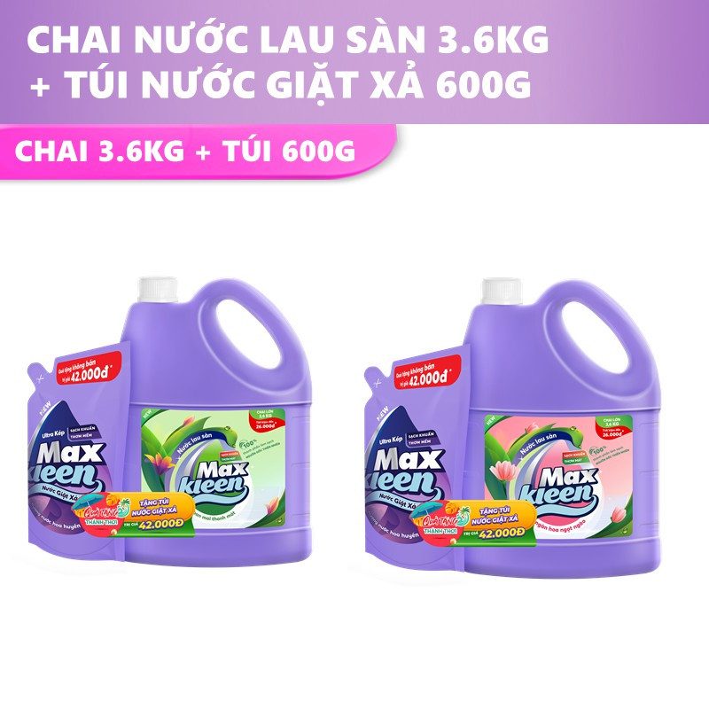 NƯỚC LAU SÀN MAXKLEEN 3.6L 2 NƯỚC LAU SÀN MAXKLEEN 3.6L - Ảnh 2