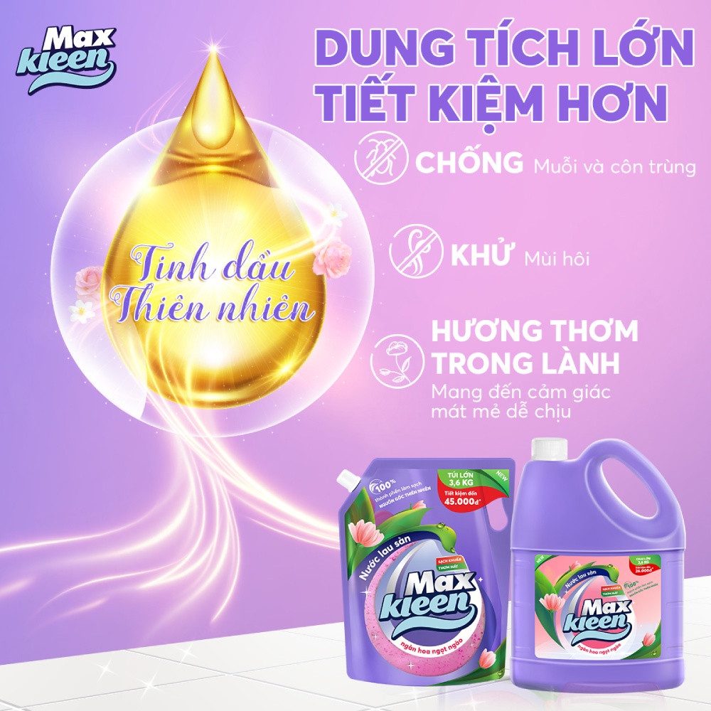 NƯỚC LAU SÀN MAXKLEEN 3.6L