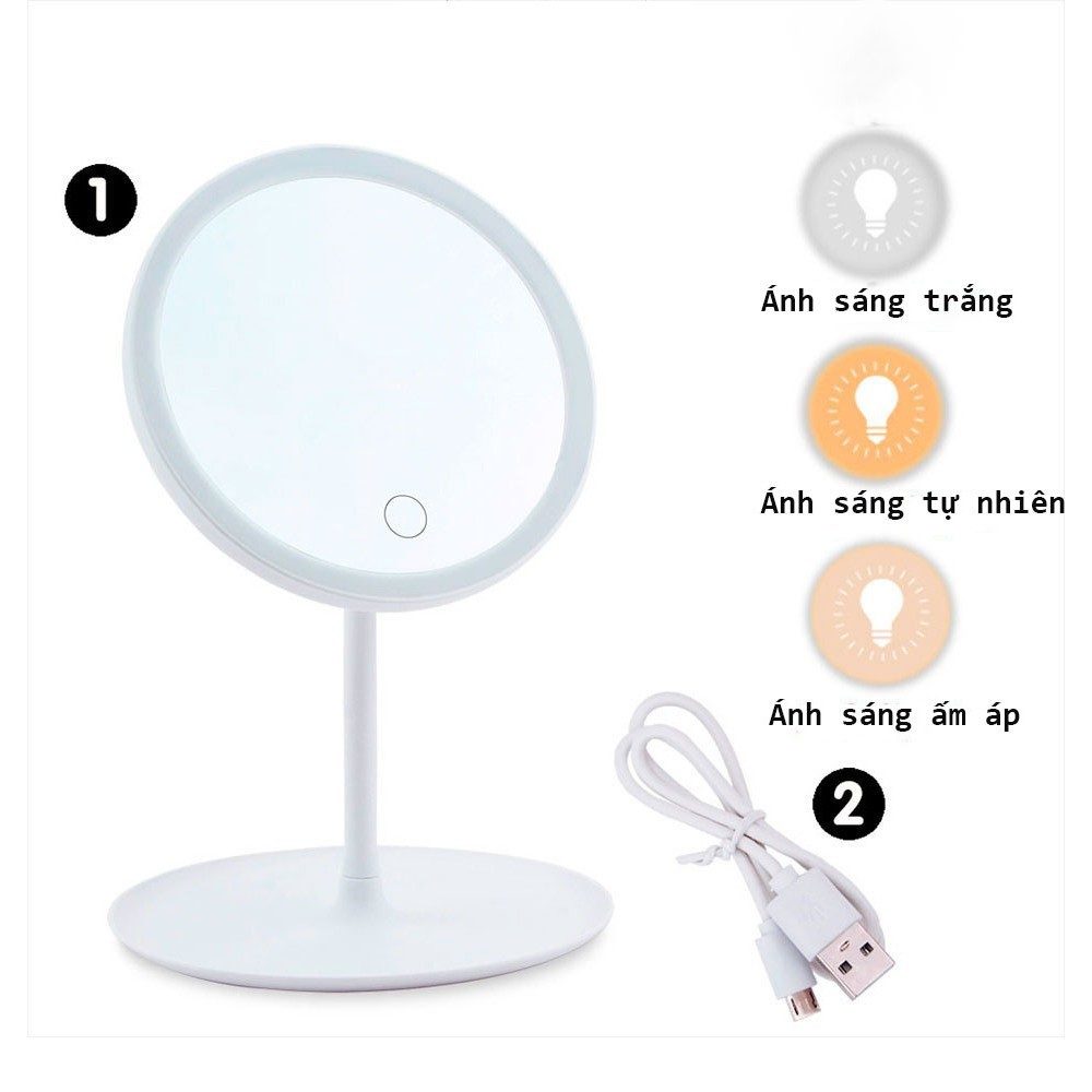 GƯƠNG TRANG ĐIỂM ĐỂ BÀN CÓ LED