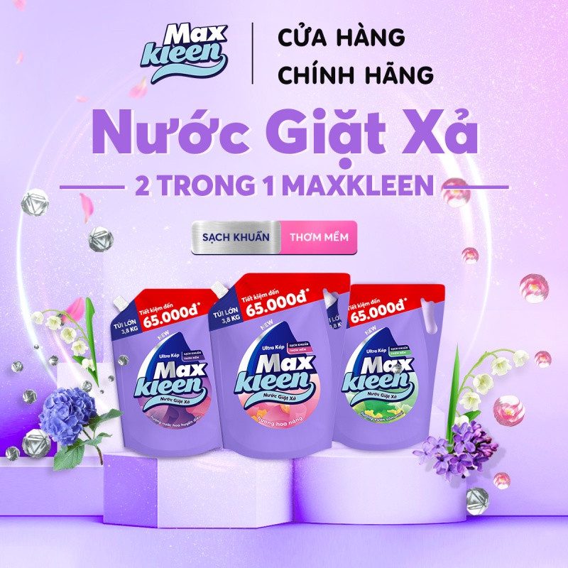 NƯỚC GIẶT XẢ MAXKLEEN 3.8KG