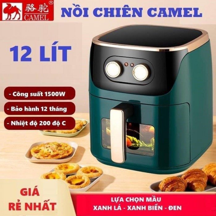 NỒI CHIÊN KHÔNG DẦU CAMEL 12L -1500W 3 NỒI CHIÊN KHÔNG DẦU CAMEL 12L -1500W - Ảnh 3