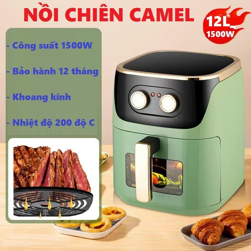 NỒI CHIÊN KHÔNG DẦU CAMEL 12L -1500W