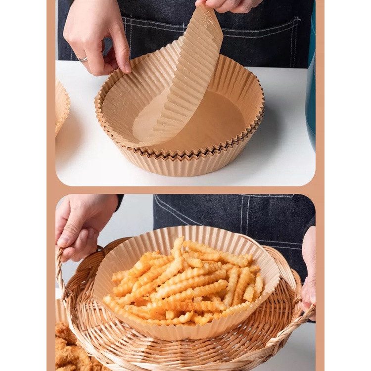 SÉT 50 KHAY GIẤY THẤM DẦU NỒI CHIÊN