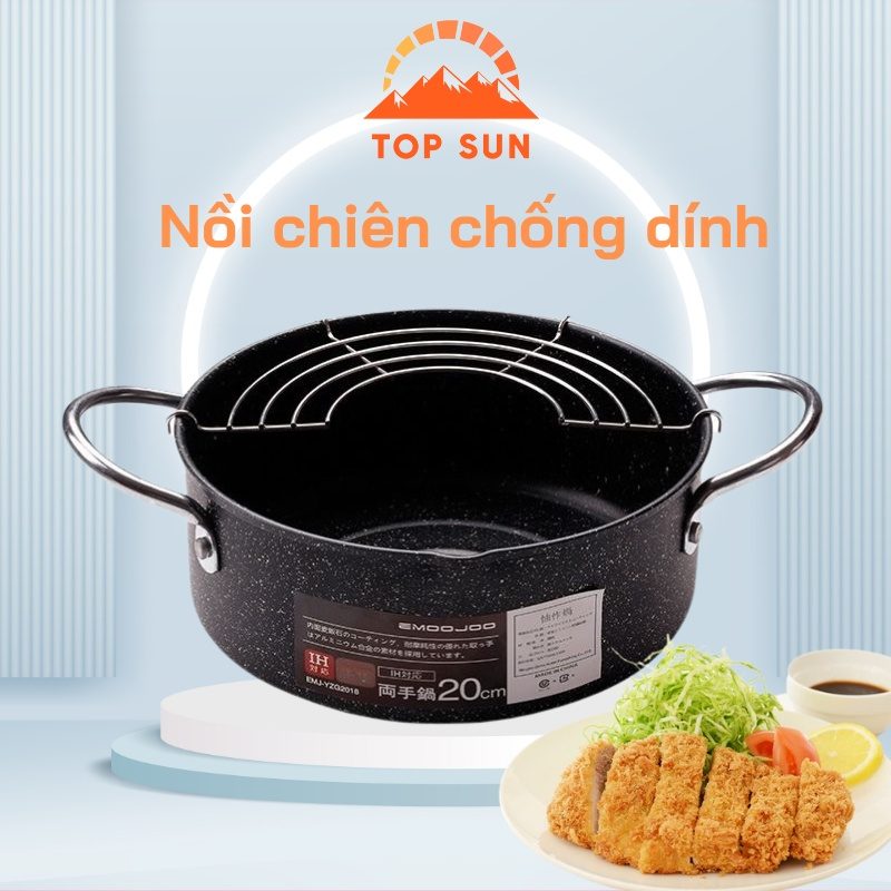 NỒI CHIÊN LỌC DẦU NHẬT BẢN 20CM 2 NỒI CHIÊN LỌC DẦU NHẬT BẢN 20CM - Ảnh 2