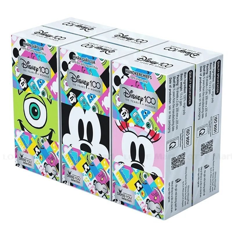 SET 6 GÓI KHĂN BỎ TÚI DISNEY-Q10:14K