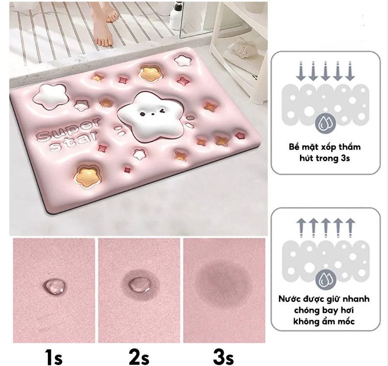 THẢM DẬM CHÂN SILICON OVAL