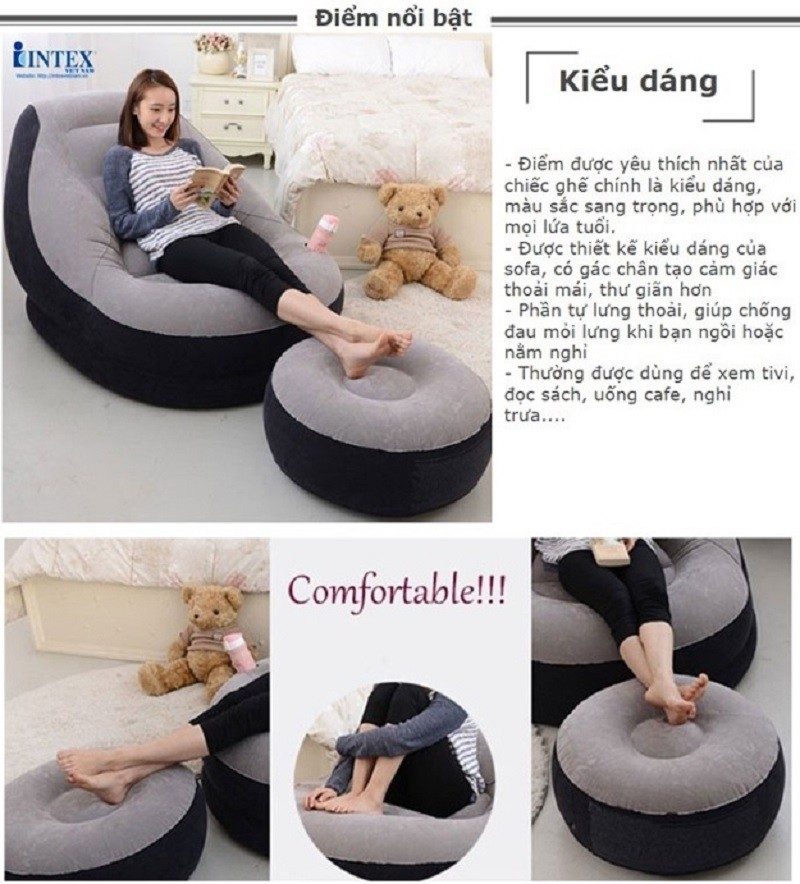 BỘ GHẾ HƠI TỰA LỰNG ĐA NĂNG DECOR VĂN PHÒNG