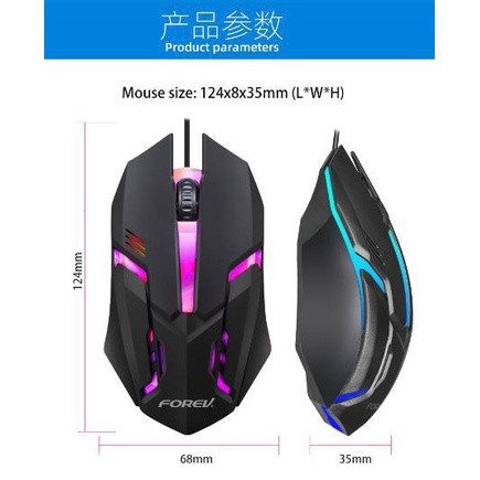 CHUỘT GAME LED 7 MÀU R8 1602