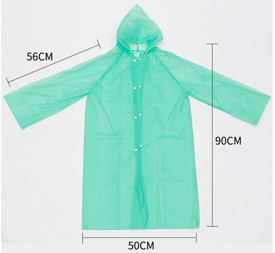 ÁO MƯA PEVA NÚT BẤM CHO BÉ (90CM)