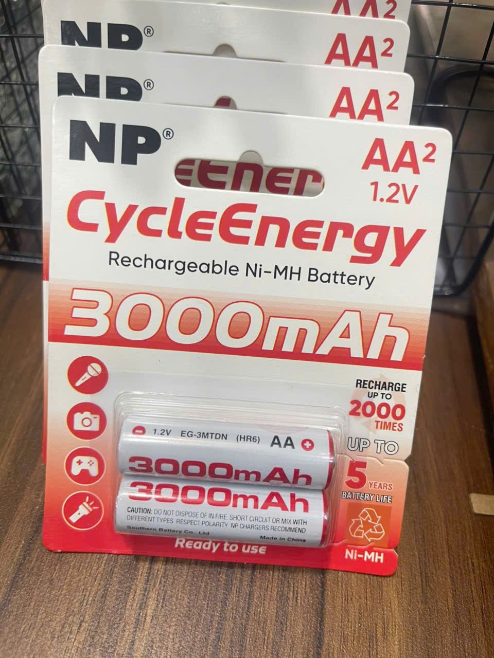 PIN SẠC NP 2A 3000MAH (VỸ 2 VIÊN) 2 PIN SẠC NP 2A 3000MAH (VỸ 2 VIÊN) - Ảnh 2