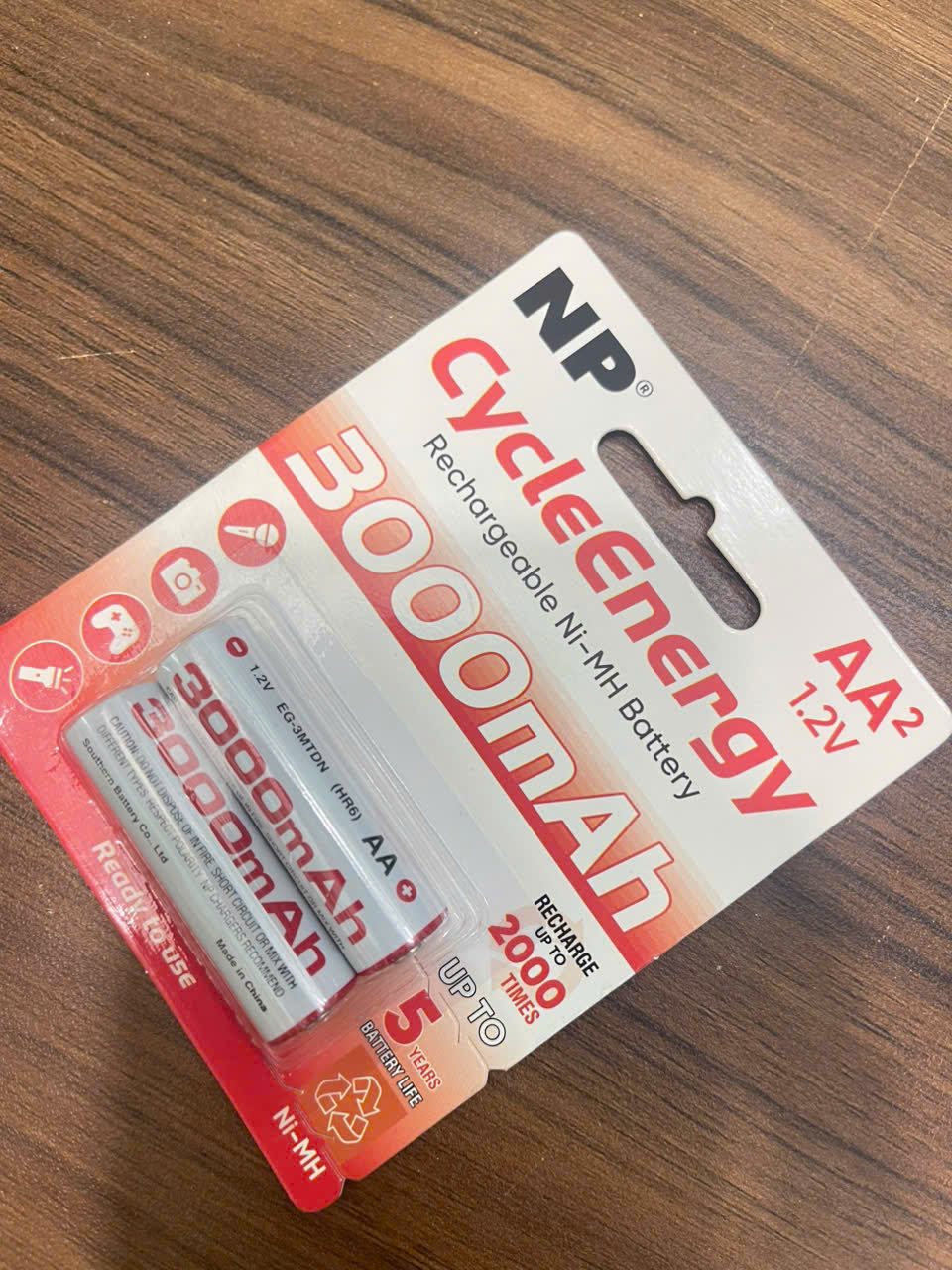 PIN SẠC NP 2A 3000MAH (VỸ 2 VIÊN) 3 PIN SẠC NP 2A 3000MAH (VỸ 2 VIÊN) - Ảnh 3