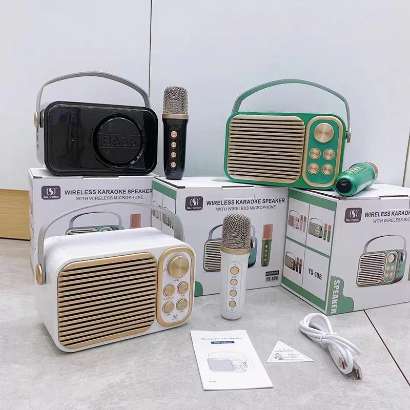 LOA BLUETOOTH KARAOKE YS106 (2 MÍC ) 3 LOA BLUETOOTH KARAOKE YS106 (2 MÍC ) - Ảnh 3