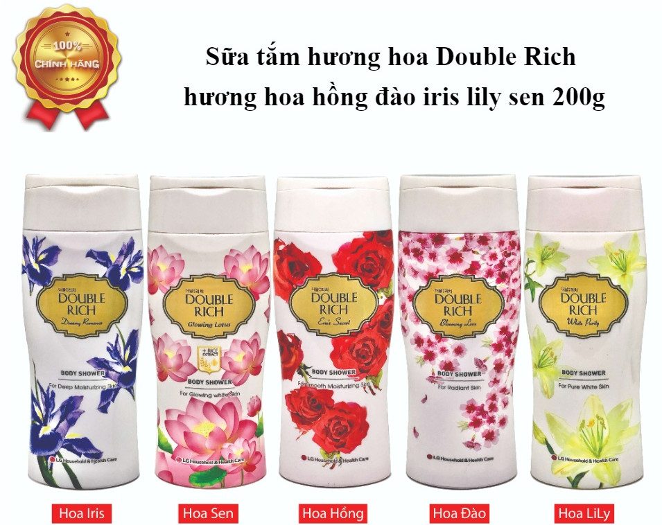 SỮA TẮM HƯƠNG HOA DOUBLE RICH 200G
