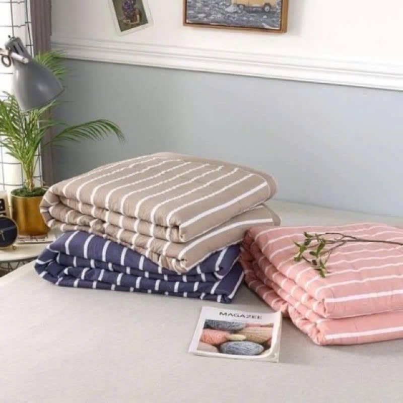 CHĂN MỀN MUJI KẺ SỌC CAO CẤP 1M4