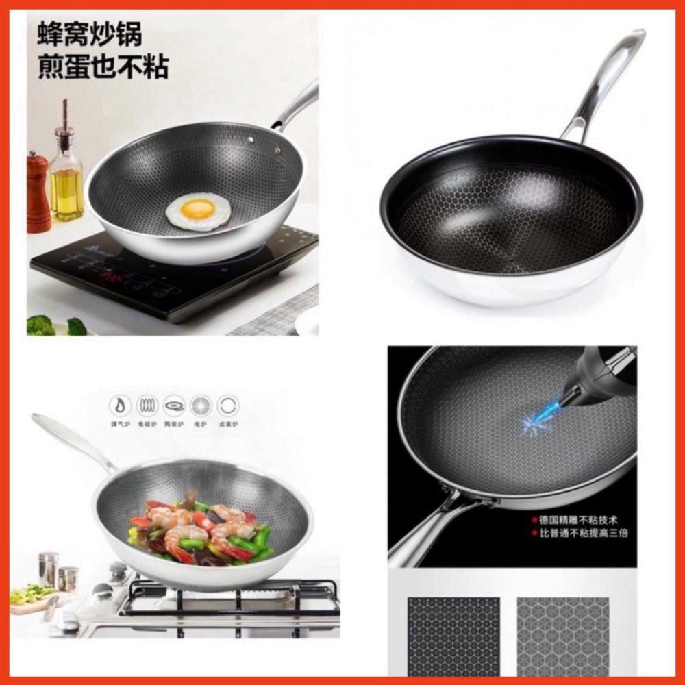 CHẢO TÔ ONG SÂU LÒNG 32CM CÁN DÀI