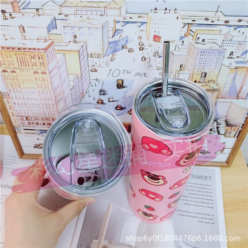 LY GIỮ NHIỆT INOX 600ML HÚT INOX (HÌNH TRỤ)