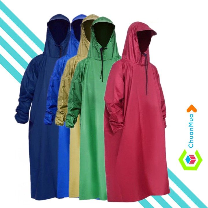 ÁO MƯA  BÍT 1 NGƯƠI PVC BI ĐÁ 1.5M CAO CẤP