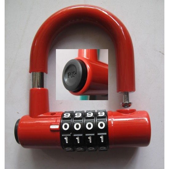 Ổ KHÓA CHỮ U MẬT MÃ 4 SỐ