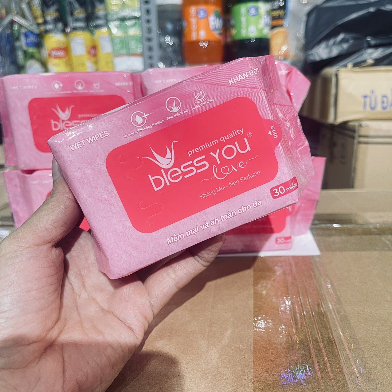 KHĂN ƯỚT BABY BLESS YOU 30 TỜ- Q10:9k 4 KHĂN ƯỚT BABY BLESS YOU 30 TỜ- Q10:9k - Ảnh 4