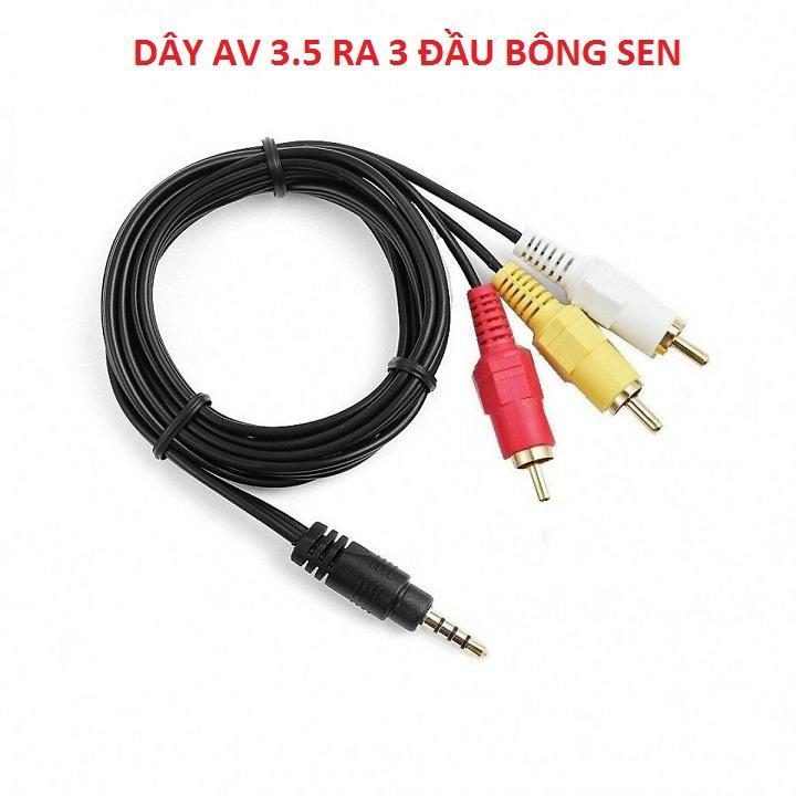 CÁP 3.5 RA 3 ĐẦU BÔNG SEN ( AV) (1.5M) 2 CÁP 3.5 RA 3 ĐẦU BÔNG SEN ( AV) (1.5M) - Ảnh 2