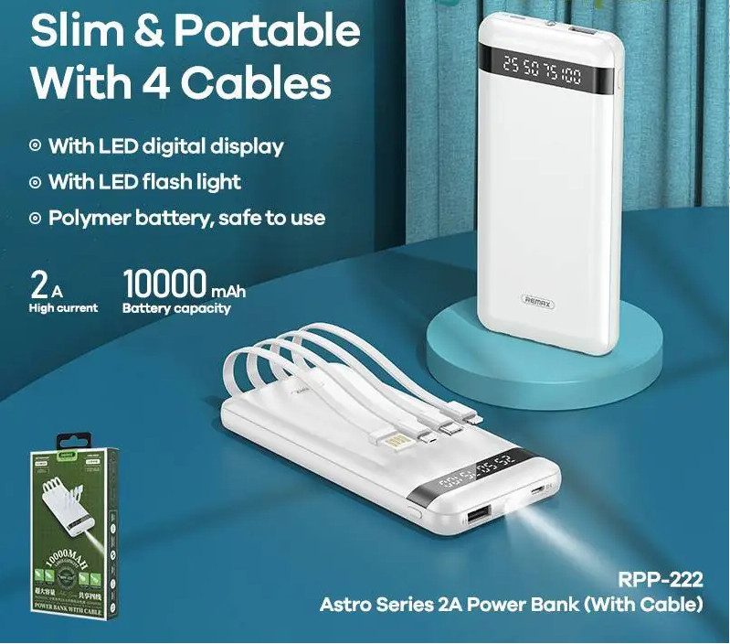 SẠC DỰ PHÒNG REMAX RPP-222 10.000MAH 3 SẠC DỰ PHÒNG REMAX RPP-222 10.000MAH - Ảnh 3