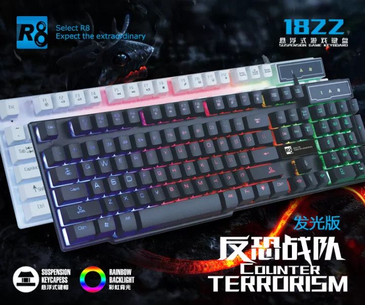 KEYBOARD GIẢ CƠ CHUYÊN GAME T-WOLF T20