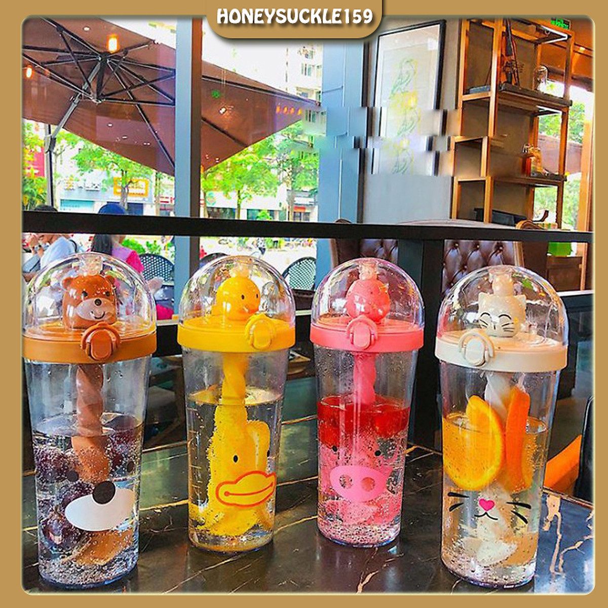 LY UỐNG NƯỚC HÌNH THÚ CÓ ỐNG HÚT XOẮN 500ML 3 LY UỐNG NƯỚC HÌNH THÚ CÓ ỐNG HÚT XOẮN 500ML - Ảnh 3