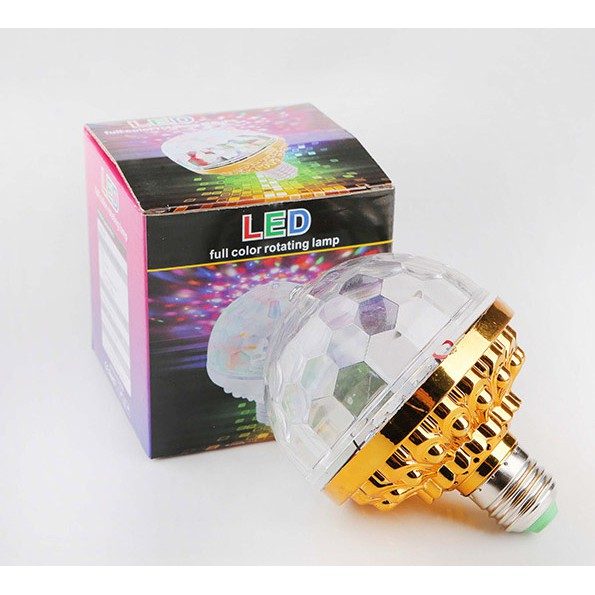 ĐÈN XOAY PHA LÊ 7 MÀU ĐUÔI VẶN E27