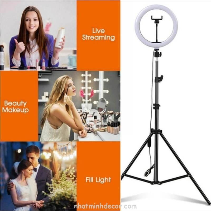 ĐÈN LED HỖ TRỢ LIVESTREAM 30CM MAKE UP