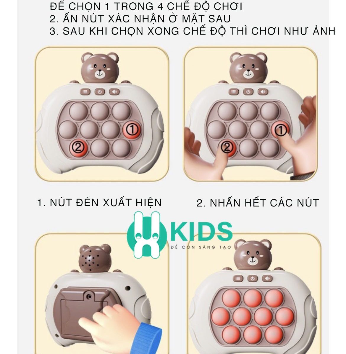 MÁY CHƠI GAME POP IT VUI NHỘN
