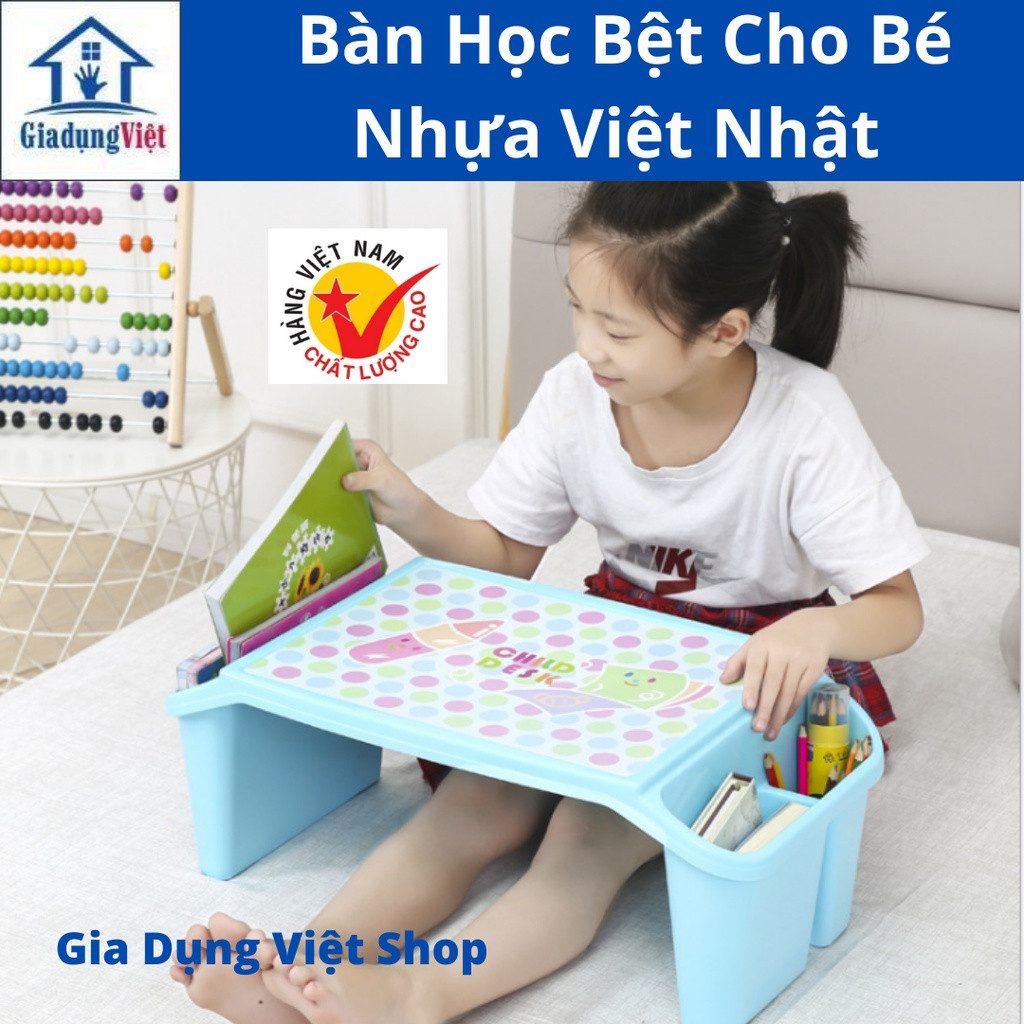 BÀN HỌC NHỰA VIỆT NHẬT 2IN1 CHO BÉ
