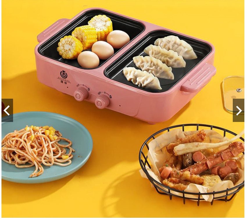 CHẢO ĐIỆN 2 NGĂN MINI HÀN QUỐC 2 CHẢO ĐIỆN 2 NGĂN MINI HÀN QUỐC - Ảnh 2