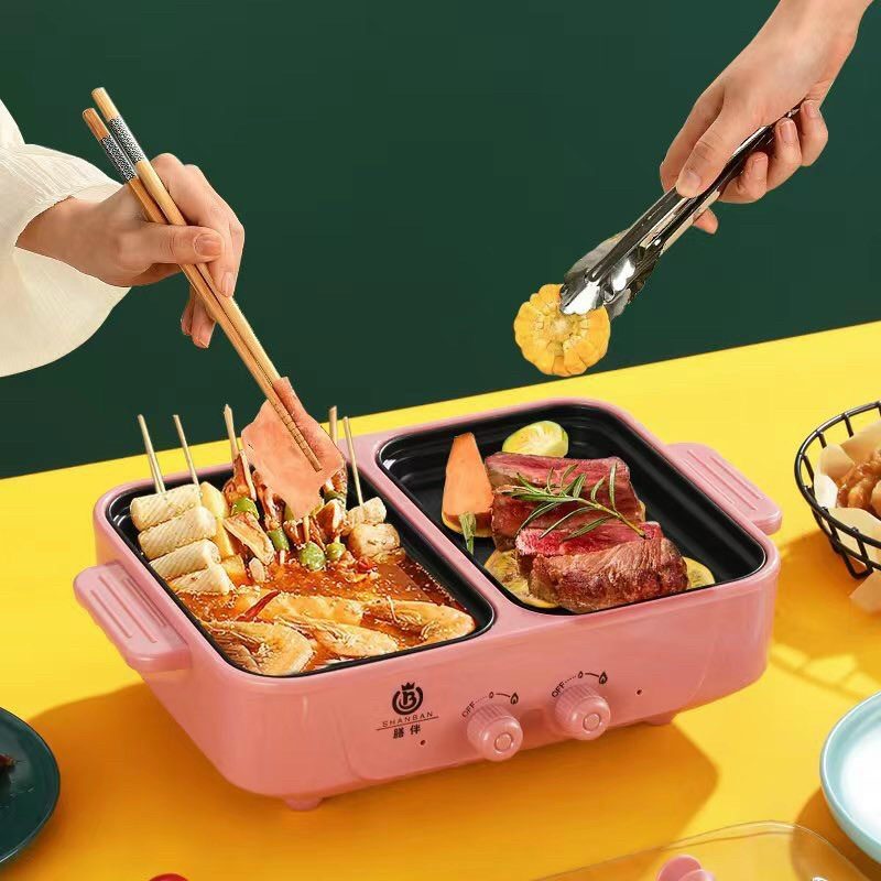 CHẢO ĐIỆN 2 NGĂN MINI HÀN QUỐC