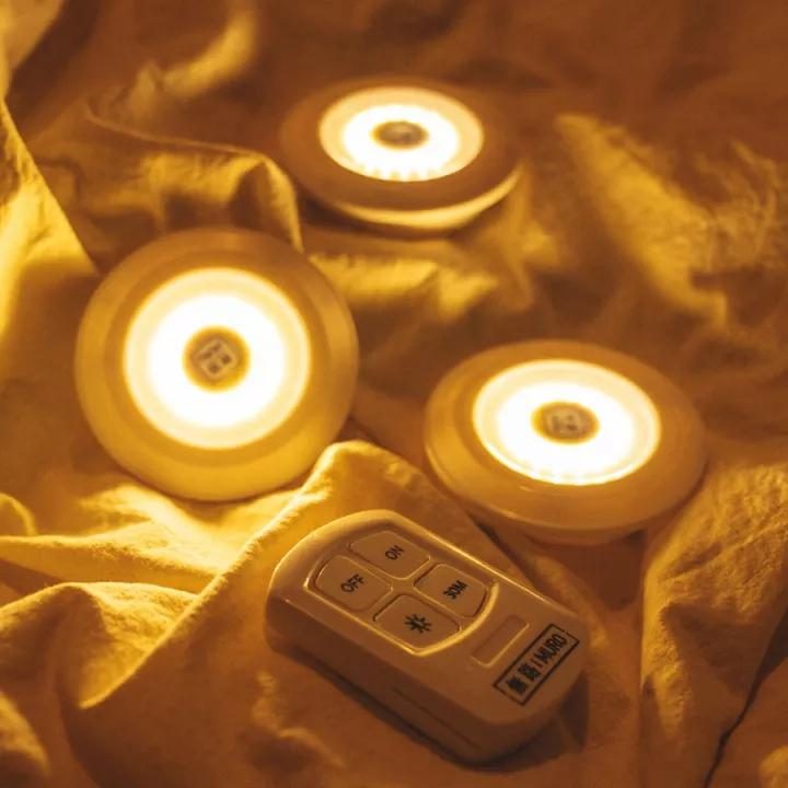 BỘ 3 ĐÈN LED DÁN TƯỜNG CÓ REMOTE