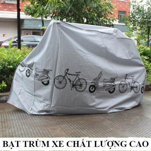 ÁO TRÙM XE MÁY TAY GA XE SỐ (có hoa văn)