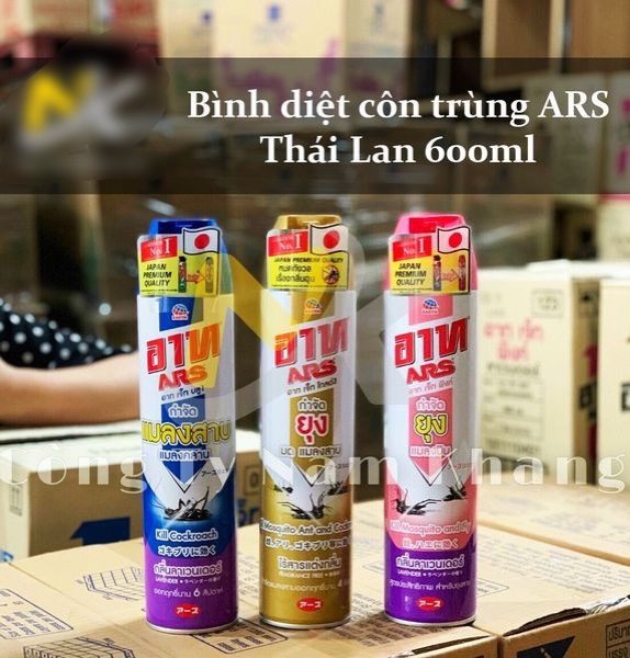 CHAI XỊT CÔN TRÙNG THÁI LAN ARS 600ML