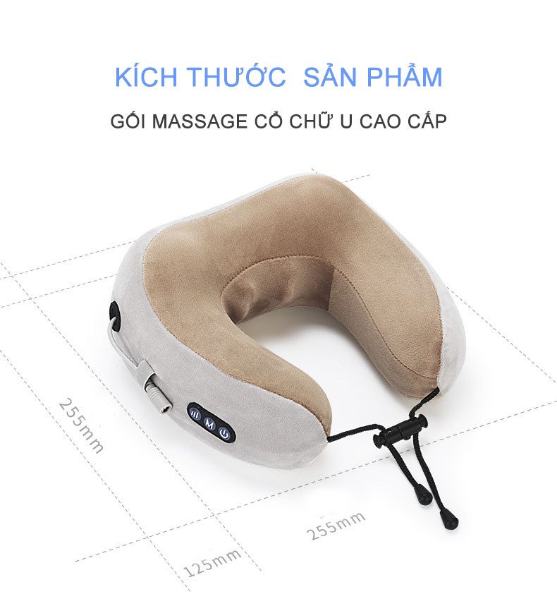 GỐI MASSAGE CỔ CHỮ U TIỆN DỤNG 2 GỐI MASSAGE CỔ CHỮ U TIỆN DỤNG - Ảnh 2