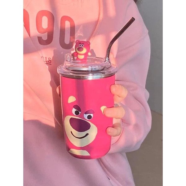 LY GIỮ NHIỆT HOẠT HÌNH 450ML KÈM ỐNG HÚT 2 LY GIỮ NHIỆT HOẠT HÌNH 450ML KÈM ỐNG HÚT - Ảnh 2