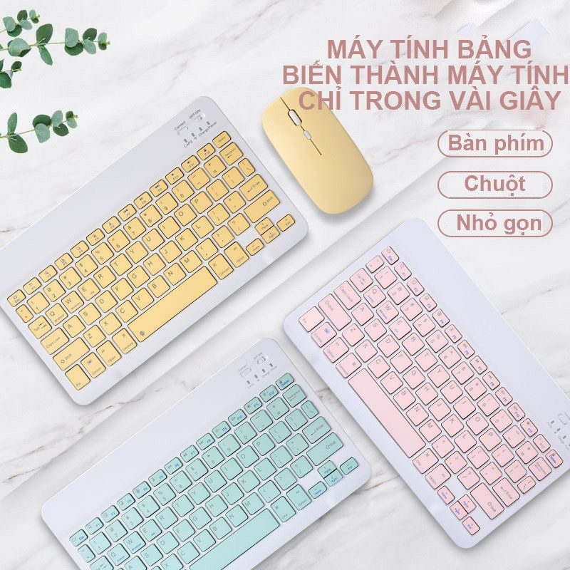 COMBO PHÍM CHUỘT BLUETOOTH 5.0 CHO MTB/IP/ IPAD 2 COMBO PHÍM CHUỘT BLUETOOTH 5.0 CHO MTB/IP/ IPAD - Ảnh 2