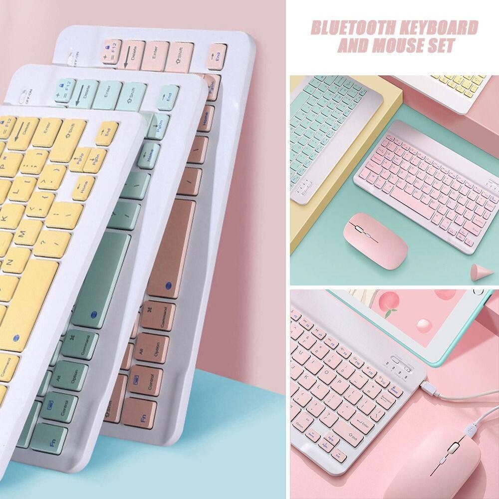 COMBO PHÍM CHUỘT BLUETOOTH 5.0 CHO MTB/IP/ IPAD 3 COMBO PHÍM CHUỘT BLUETOOTH 5.0 CHO MTB/IP/ IPAD - Ảnh 3