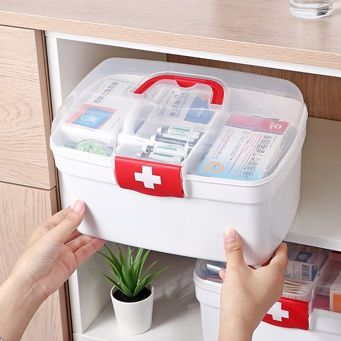 HỘP ĐỰNG THUỐC GIA ĐÌNH 3 TẦNG