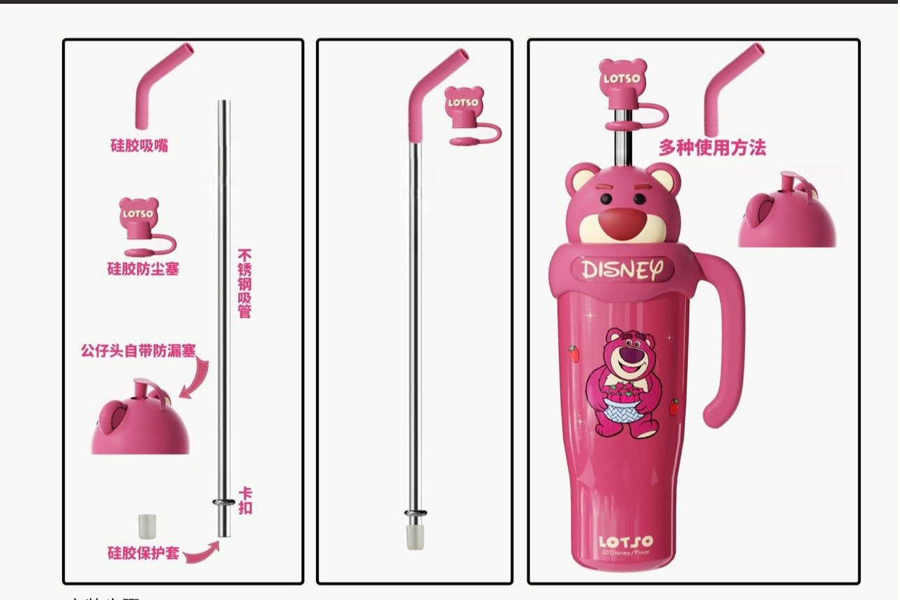 LY GIỮ NHIỆT DISNEY 850ML CÓ TAY CẦM 3 LY GIỮ NHIỆT DISNEY 850ML CÓ TAY CẦM - Ảnh 3