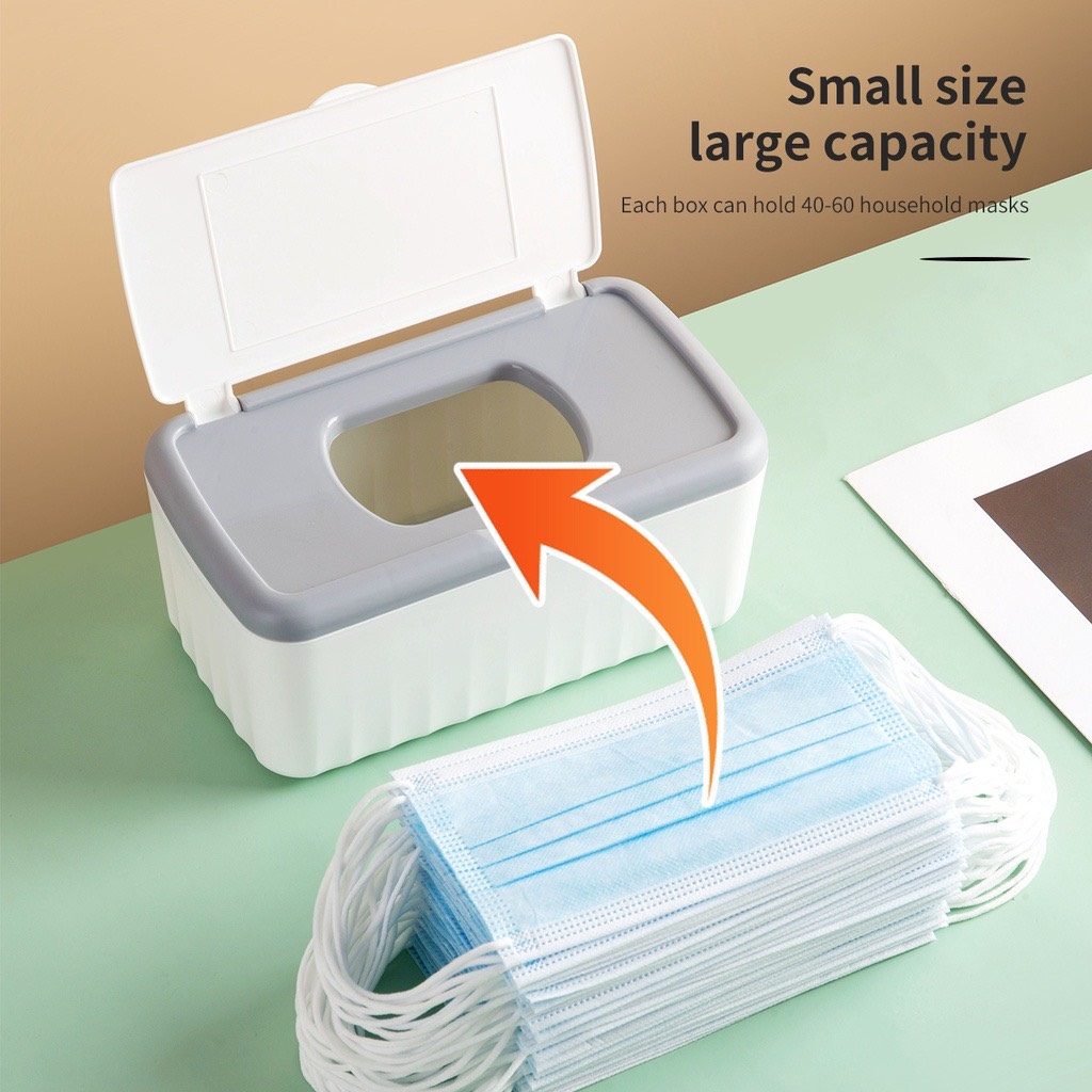 HỘP ĐỰNG KHẨU TRANG, KHĂN GIẤY CÓ NẮP