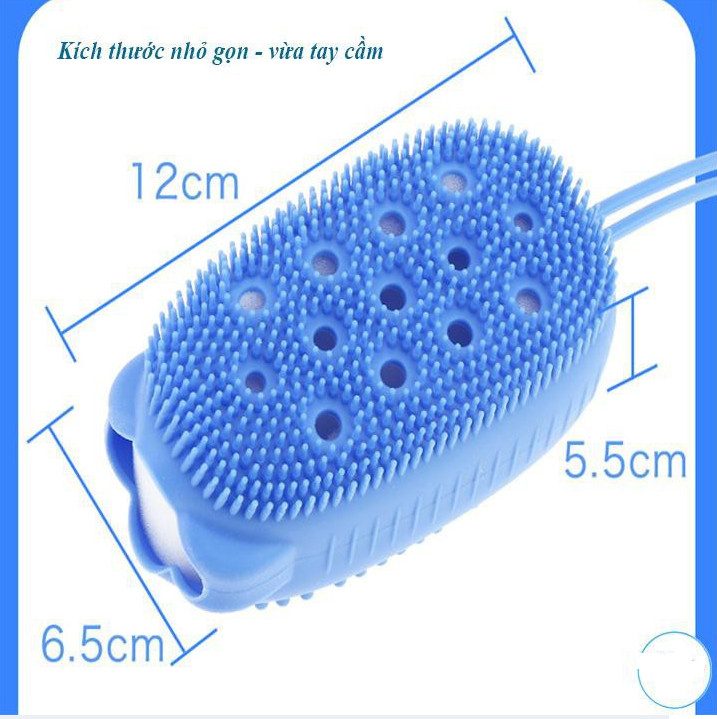 BÔNG TẮM SILICON TẠO BỌT 2 MẶT- HINH CHUỘT