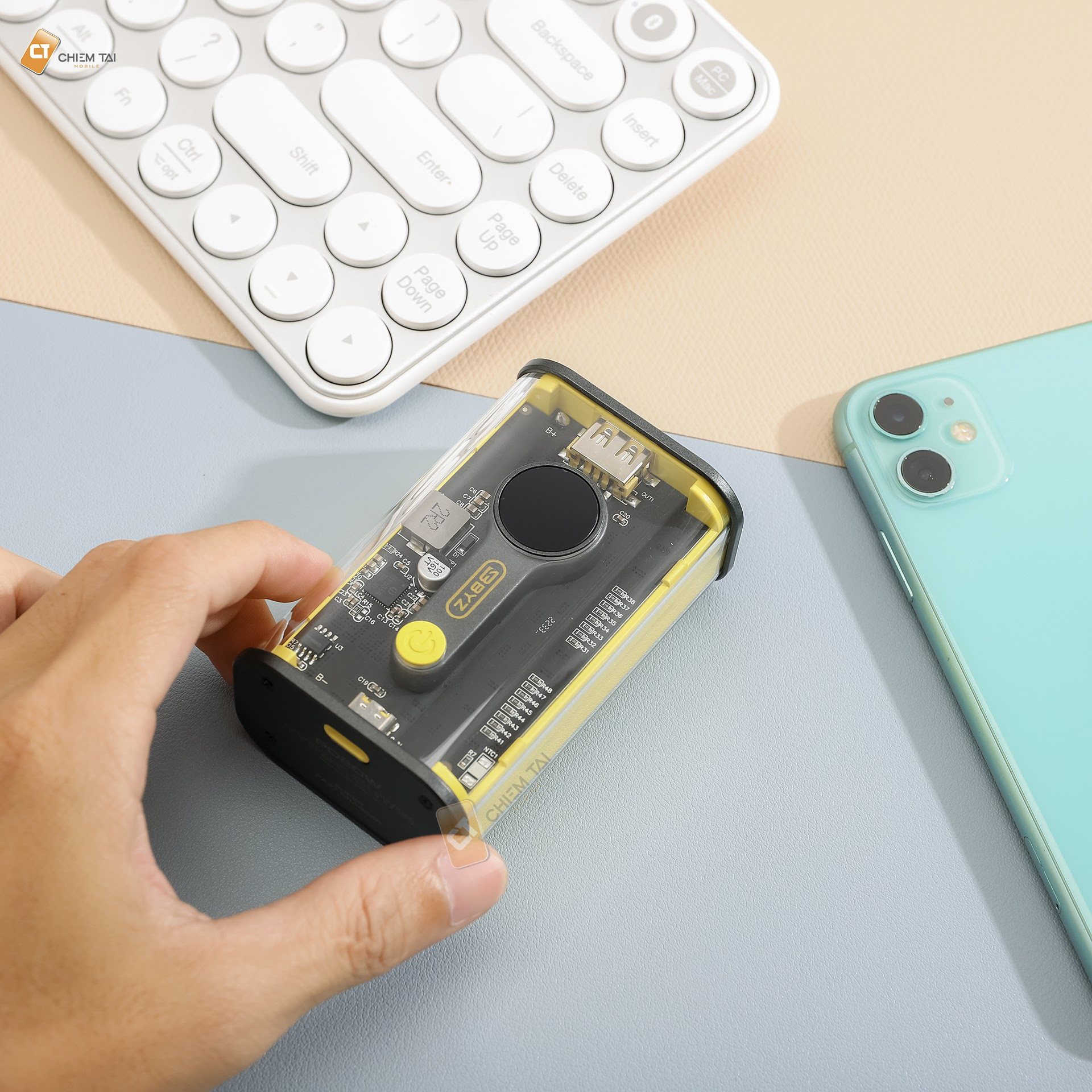 PIN SẠC DỰ PHÒNG TRONG SUỐT 10,000MAH W89 TRONG SUỐT 2 PIN SẠC DỰ PHÒNG TRONG SUỐT 10,000MAH W89 TRONG SUỐT - Ảnh 2